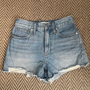 MADEWELL The Perfect Jean Shorts Size 25